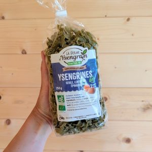Pâtes Epinard Seigle Lentilles BIO